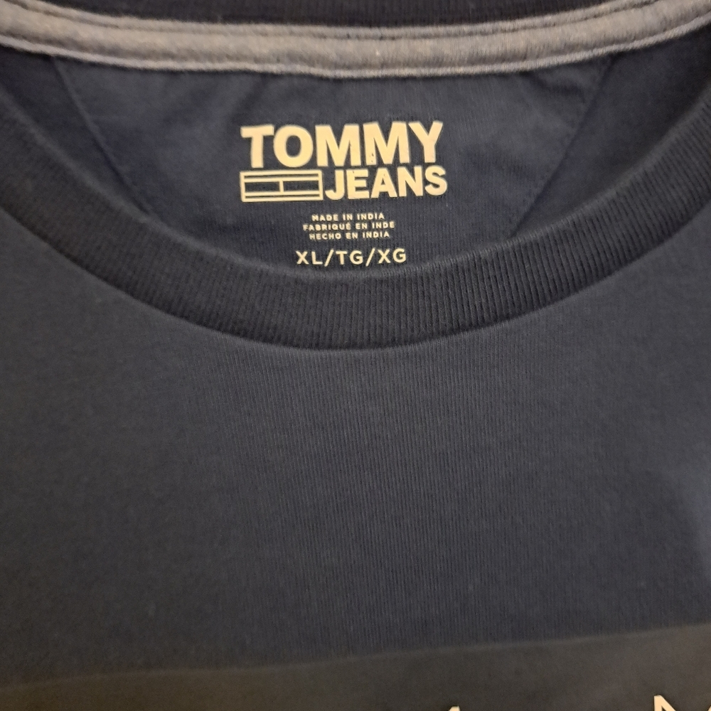 Tommy Hilfiger Men's Short Sleeve Tommy Jeans Flag XL - Picture 2 of 5